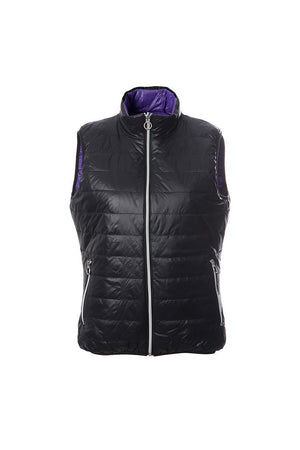 JRB Women's Golf Reversible Gilet - LIMITED SIZES! Purple/Black