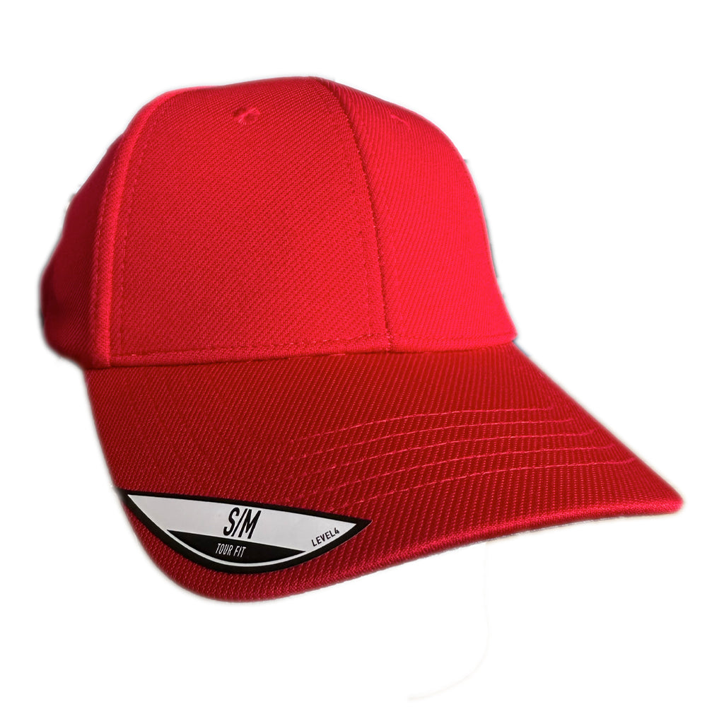 Level 4 Golf Cap in Red/Grey - Large/X-Large - T012