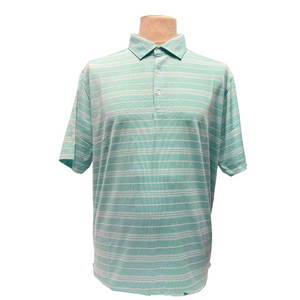 2025 Sub70 Tour Classic Polo Stripe #9 Turquoise/ White Stripe + FREE SUB70 GOLF CAP🚨