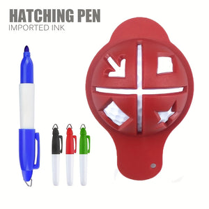 Plastic 4 in 1 Ball Marker and Pen