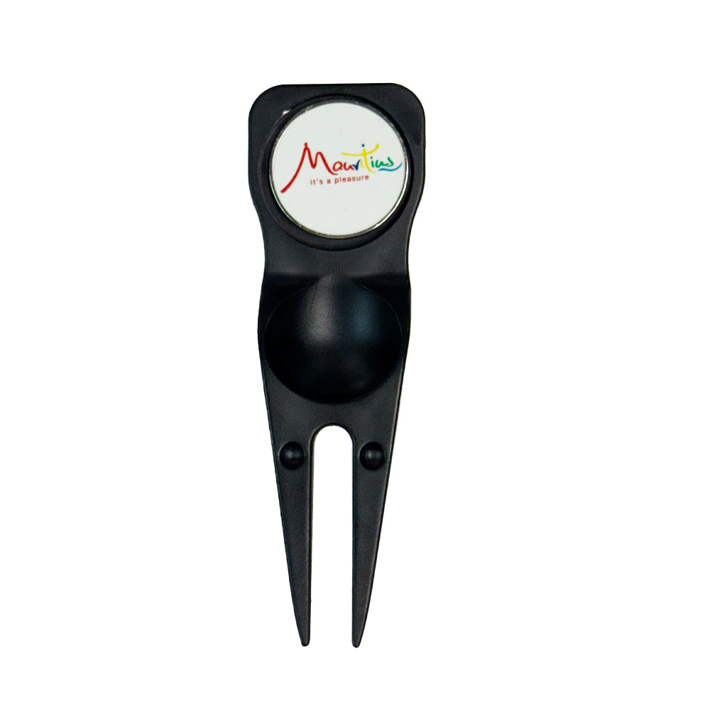 Black Plastic Divot Tool with Random Club Logo