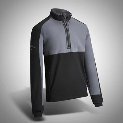 Callaway Golf Mens Golf 1/2 Zip Block Water Resistant Wind Jacket - CGRF90D4GG