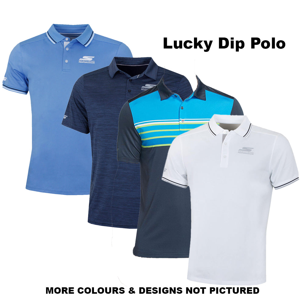 Skechers Men s LUCKY DIP Golf Polo Shirts