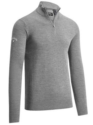 Callaway Merino Wool 1/4 Zip Pullover - Griffin Grey - CGGS80Z3