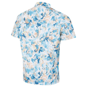 Callaway Golf Mens X-Ray Floral Stretch Fabric Sustainable Polo Shirt - Bright White - CGKSD095