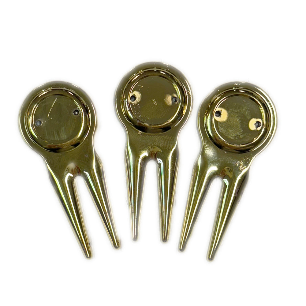 Gold Metal Divot Tool Bundle Pack of 3!