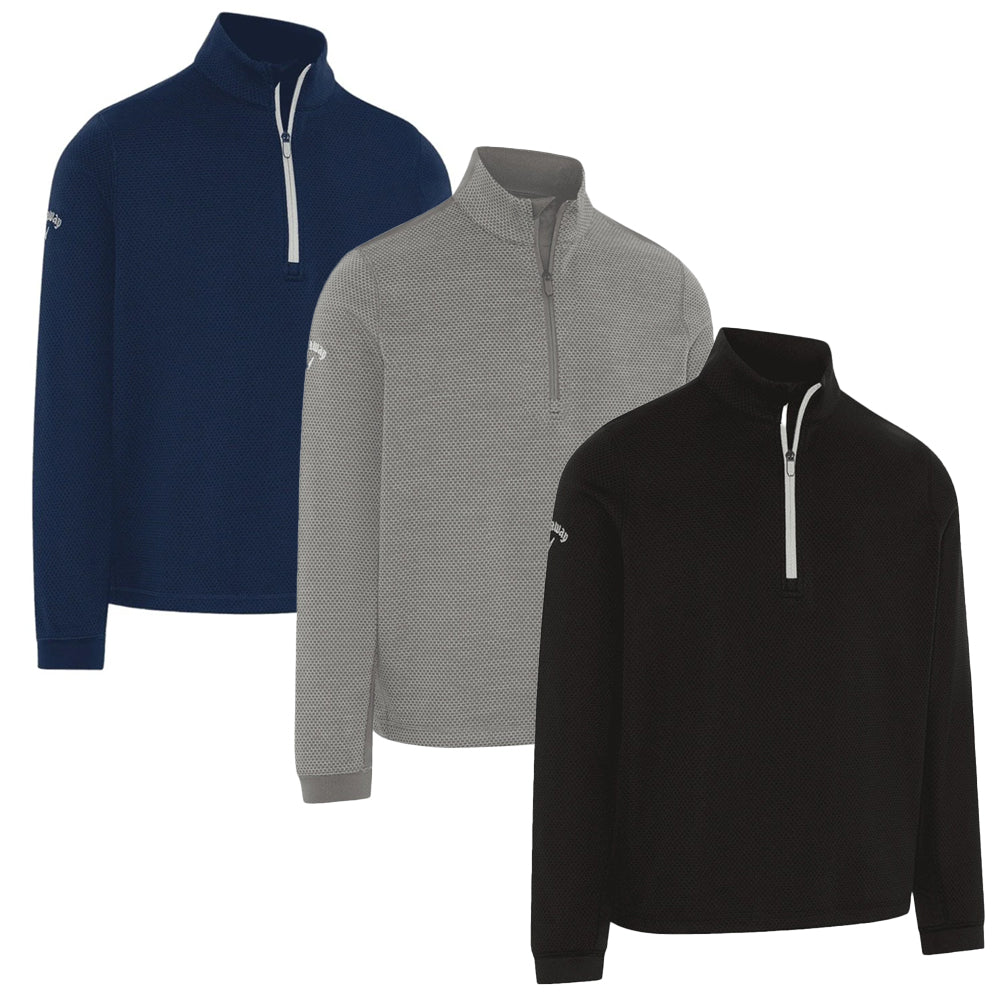 Callaway Hex Textured 1/4-Zip Golf Fleece - CGKFD040