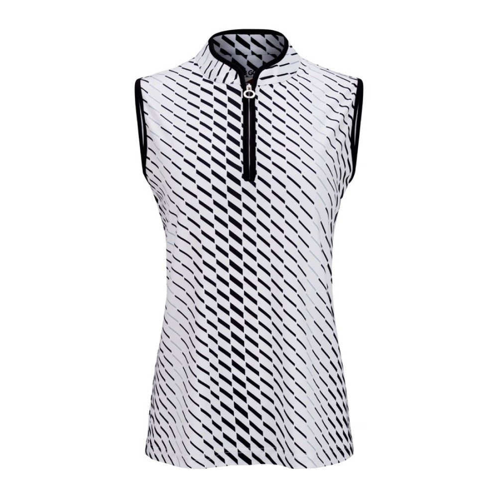 JRB Women's Golf Fashion Shirt - Black Dash - Sleeved or Sleeveless