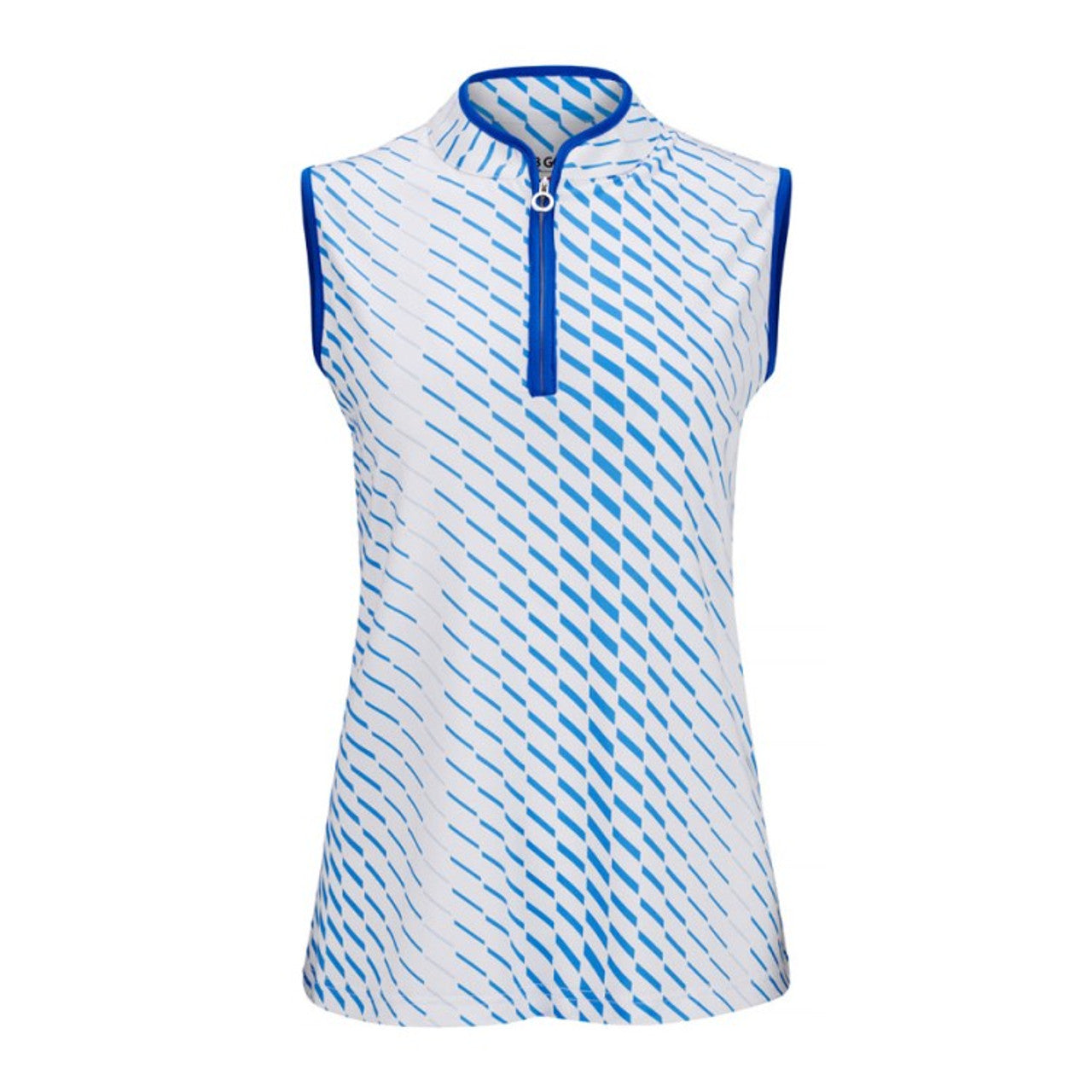 JRB Women's Golf Fashion Shirt - Blue Dash - Sleeved or Sleeveless