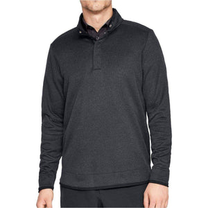 Under Armour Storm Heather Snap Mock Mens Golf Top in Grey - (832-001)