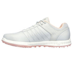 Skechers Ladies GO GOLF Pivot 123009 - Light Grey/ Pink