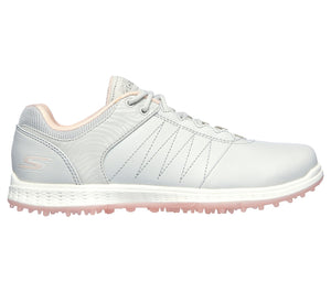 Skechers Ladies GO GOLF Pivot 123009 - Light Grey/ Pink