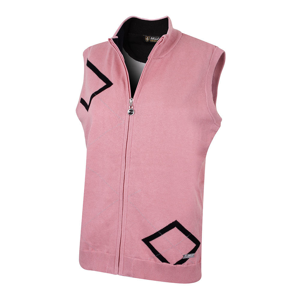 Buy Women's Pink Sleeveless Knitwear Online