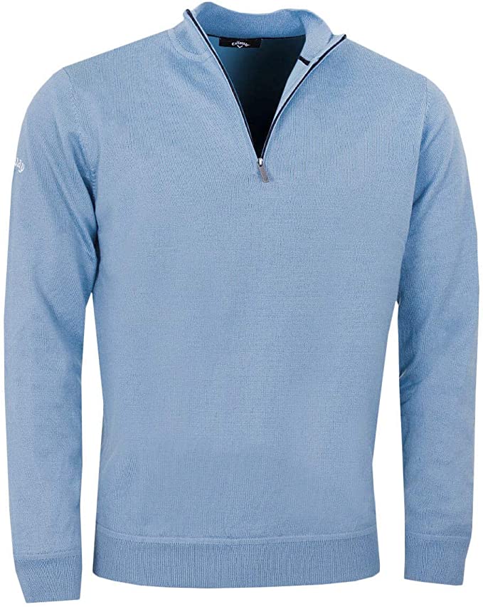 Callaway Golf Mens 1 4 Zip Mock Merino Windproof Sweater Pullover CG Just Golf Online