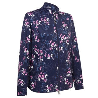 Callaway Ladies Floral Soft Shell Golf Jacket - Peacoat - CGJSC055