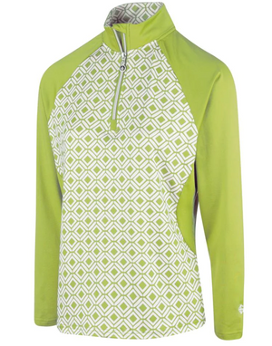 Island Green Womens 2022 1/4 Zip Raglan Sleeve Golf Top Layer - IGLTL2165 - SMALL ONLY!