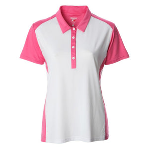 JRB Ladies 2022 Collection Golf Polo - White/ Pink