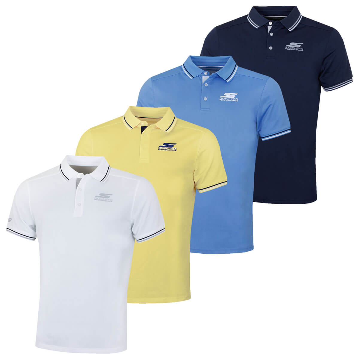 Skechers polo shirt mens gold new arrivals