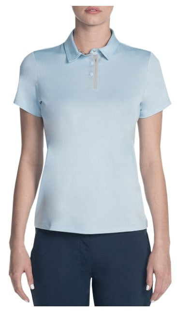 Skechers polo shirt womens hot sale blue