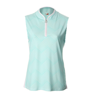 JRB Ladies Collection Golf Polo - Aqua Spot