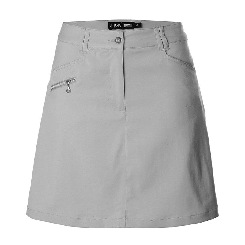 JRB Ladies Collection Classic Skort - Light Grey