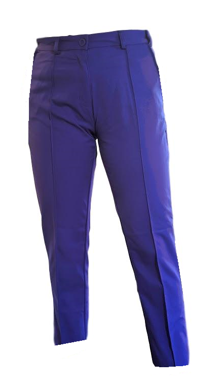 CALVIN KLEIN WOMENS ROYAL BLUE CLASSIC STRAIGHT TROUSERS PANTS SIZE 42 - UK  14