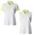 JRB Ladies 2022 Collection Golf Polo - White/ Lime